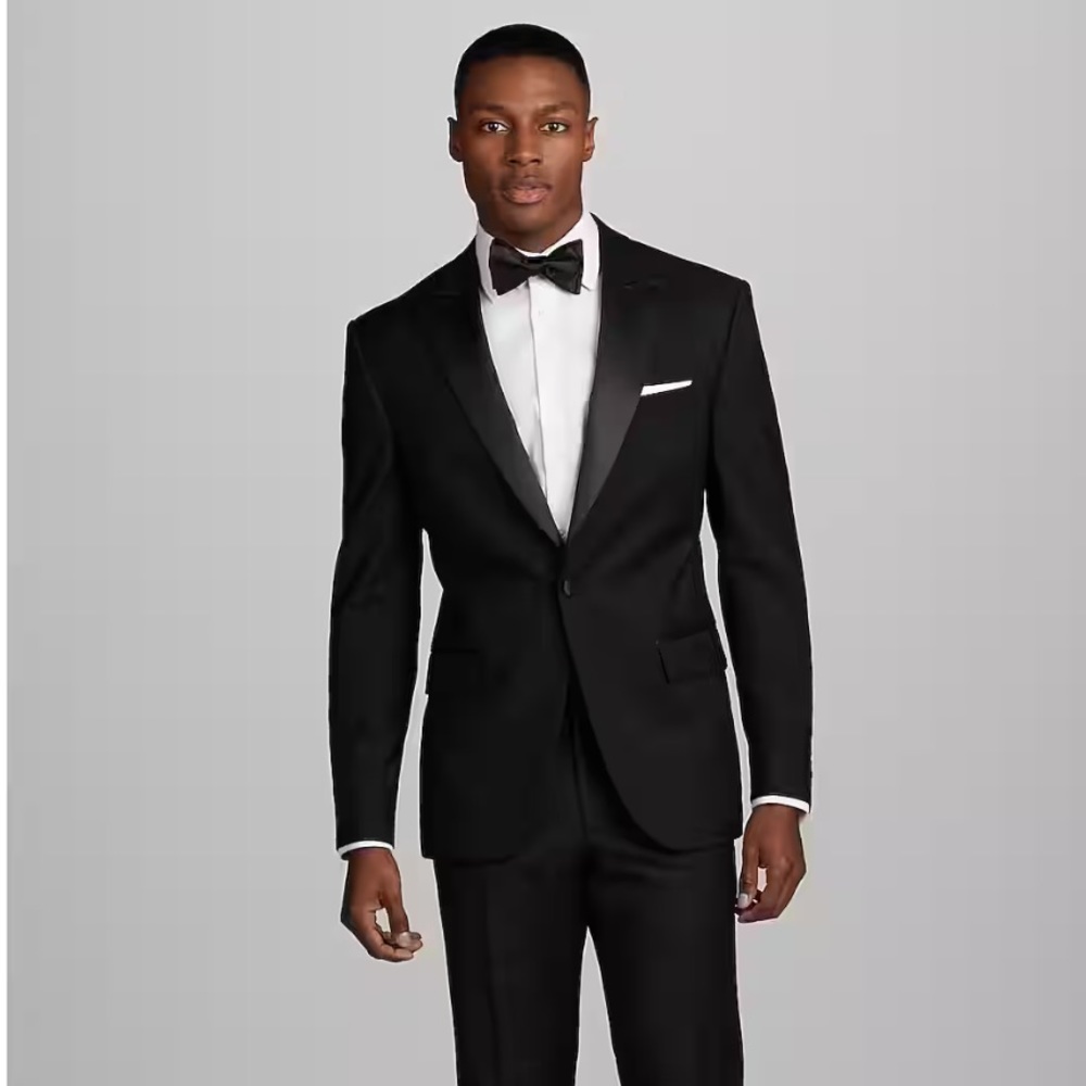 NWT Jos. A. Bank 100% Wool Traveler Slim Fit Peak Lapel Tuxedo Blazer